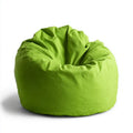 Zielona pufa typu bean bag z poliestru w kształcie fotela 80 × 80 × 90 cm