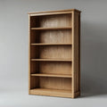 Drewniany regał biblioteczny 5-poziomowy, jasnobrązowy, 90 x 35 x 180 cm