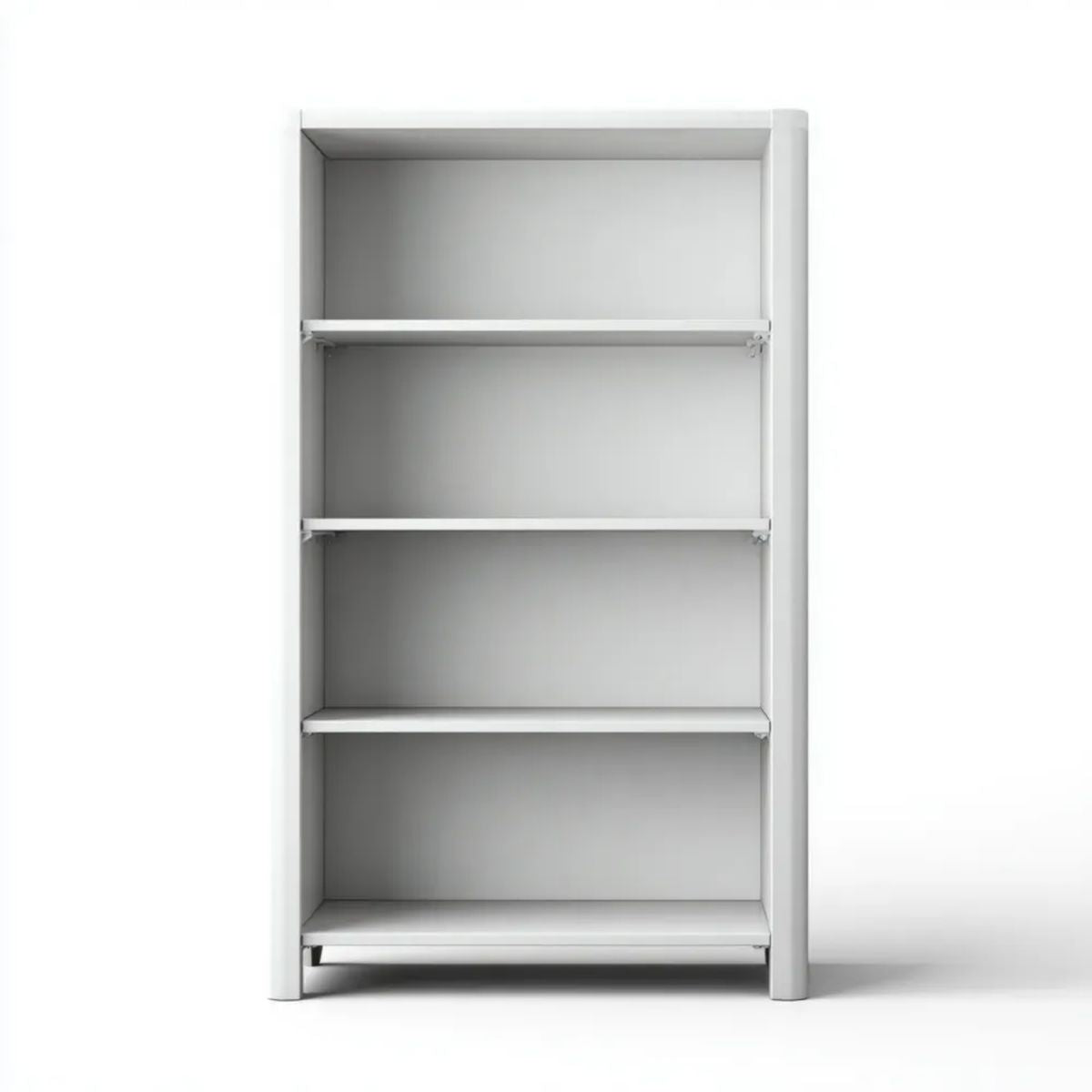 Biały regał metalowy stalowy 90 x 40 x 180 cm z 4 półkami