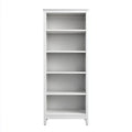 Biały regał stojący z 5 półkami z płyty MDF 40 × 30 × 180 cm